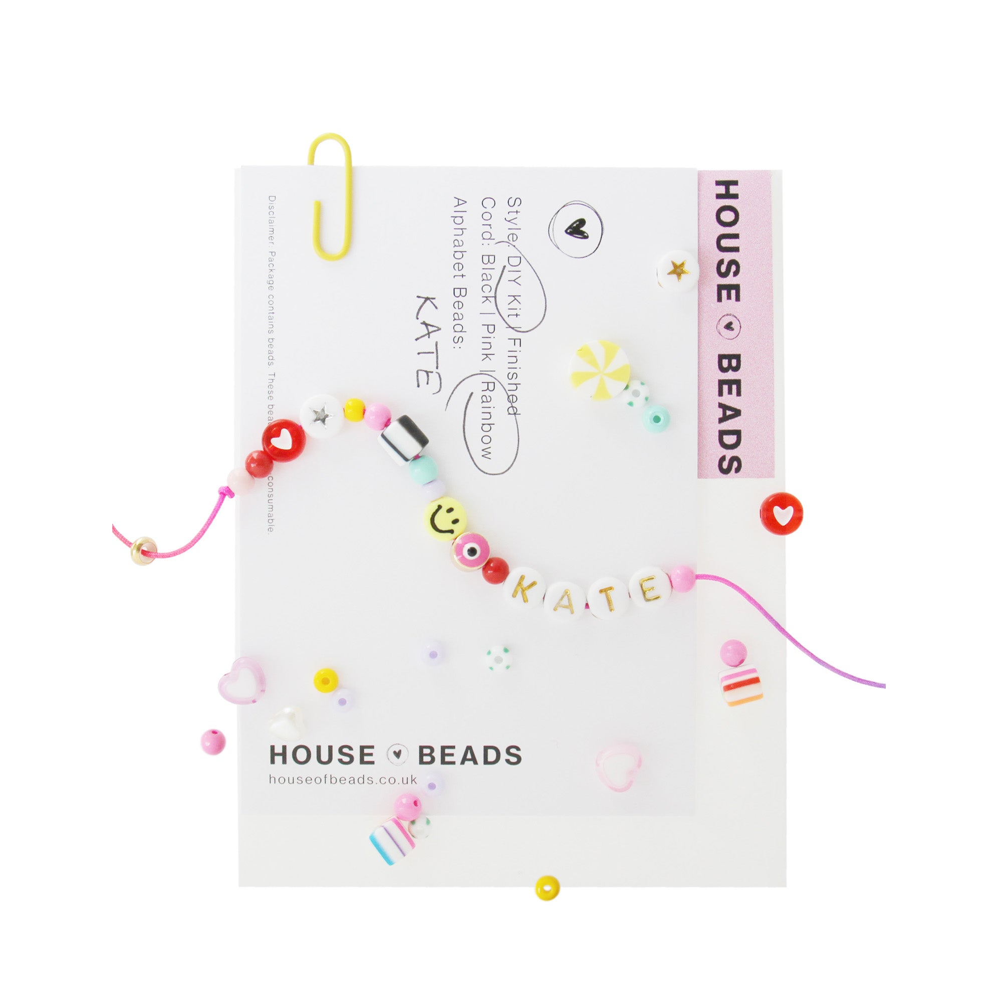 House of Beads Pick and Mix Friendship Bracelet Kit on a white background
