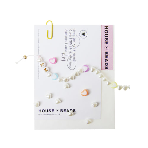 House of Beads Love Heart Friendship Bracelet Kit on a white background
